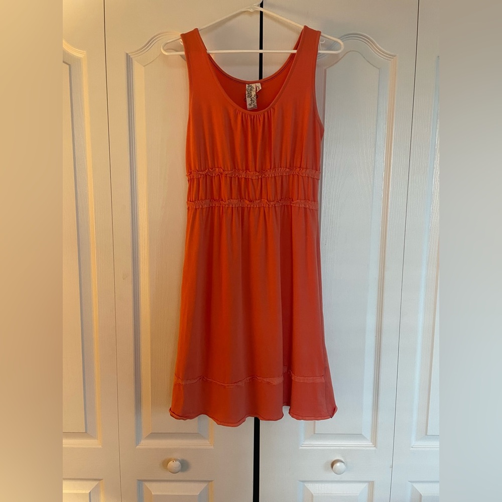Sleeveless Orange Dress